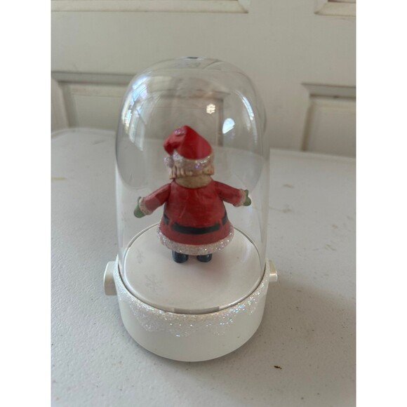 Hallmark 2012 Happy Tapper Musical Dancing Santa Christmas Dome Tested - Picture 3 of 4
